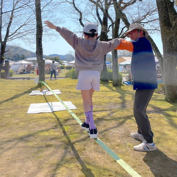 スラックライン体験